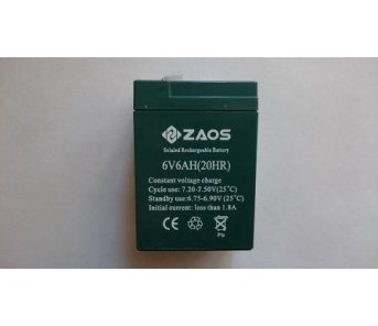 Аккумулятор ZAOS 6V/6Ah